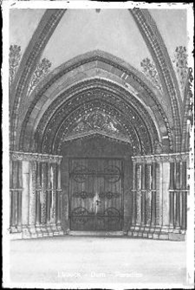 16 Glas Negative Lübeck, Holstentor, Dom Innenansichten, Orgel, Marienbild, Chor