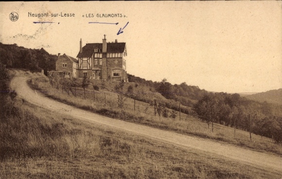 CPA Neupont sur Lesse Wallonie Namur, Les Glaumonts