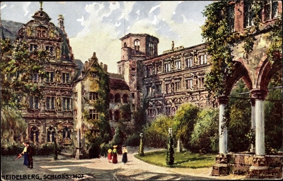 Artist PC Flower, Charles, Heidelberg, Schlosshof