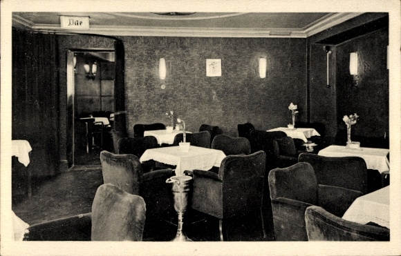 Postcard Mühlhausen in Thuringia, Central Palace, Wine Room