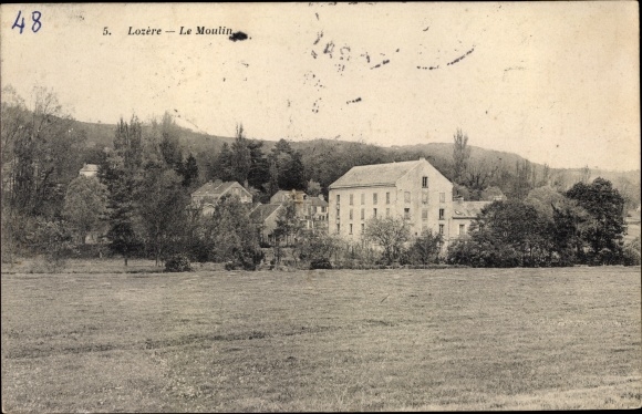 Postcard Lozere Essonne, The Mill