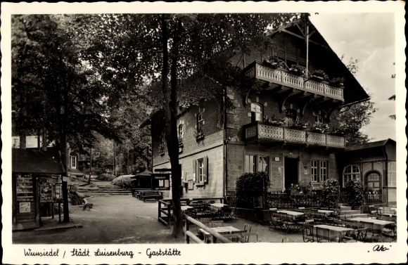 Postcard Luisenburg Wunsiedel in Upper Franconia, restaurant