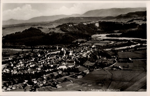 Ak Schongau in Opper-Beieren, luchtfoto