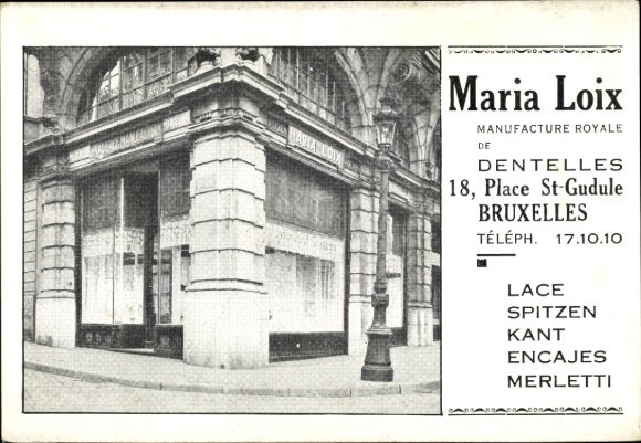 PC Bruxelles Brussels, Maria Loix, lace manufacturer