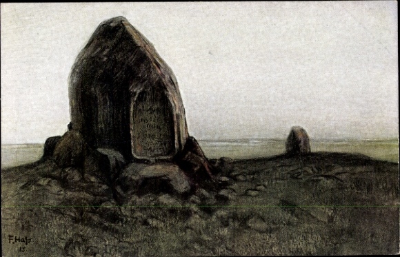 Kunstenaar Ak Hass, F., Stębark Tannenberg Oost-Pruisen, gedenksteen, Slag bij Tannenberg 1410
