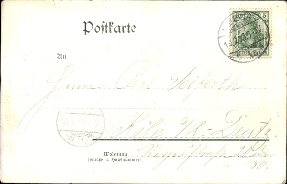 Postcard stenographer Franz Xaver Gabelsberger, portrait, Gabelsberger celebration