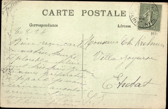 Postcard Yvetot Seine Maritime, Norman House