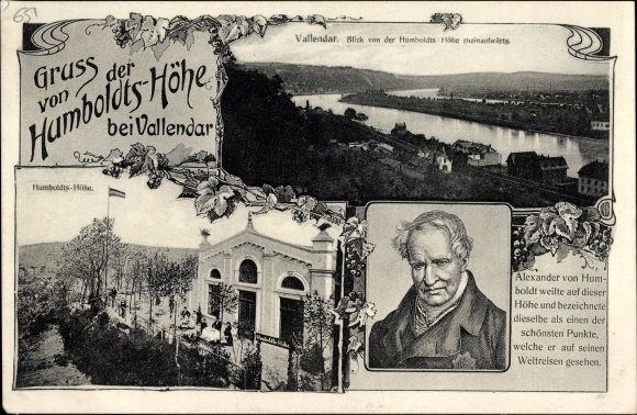 PC Vallendar Rhineland Palatinate, Humboldthöhe, Jacob Burg, naturalist Alexander von Humboldt