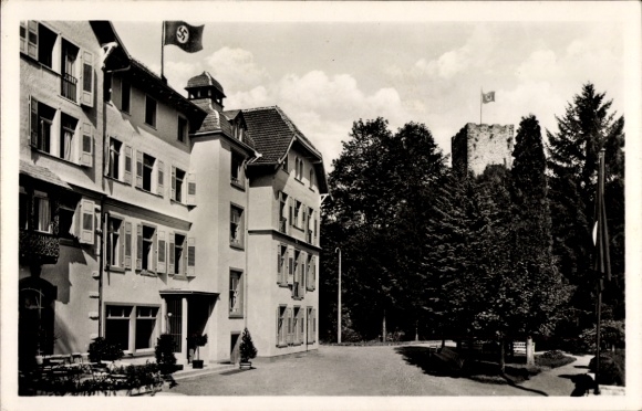 Ak Hornberg in het Zwarte Woud, Gauschule van de NSDAP, Bureau voor Ambtenaren, Gau Baden