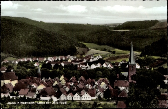 Postcard Lügde in the Weserbergland, general view