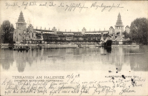Ak Berlin Wilmersdorf Halensee, Terrassen am Halensee, Besitz Bernhard Hoffmann