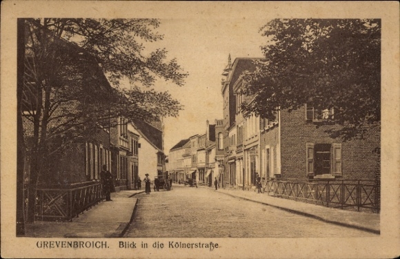 Ak Grevenbroich in Westfalen, Blick in die Kölner Straße