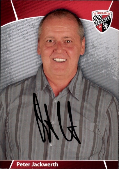 Autogrammkarte Aufsichtsratvorsitzender Peter Jackwerth, FC Ingolstadt, Autogramm