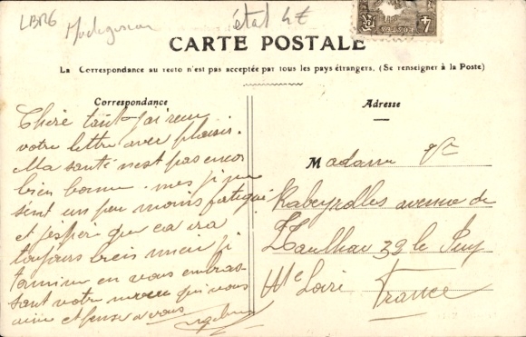 PC Diego Suarez Madagascar, Cap Diego apres le cyclone de 1905