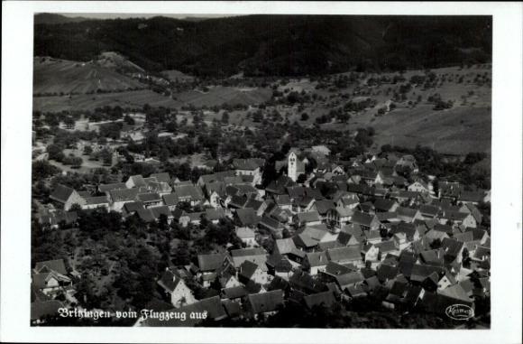 Postcard Britzingen Müllheim in Baden Schwarzwald, aerial photograph