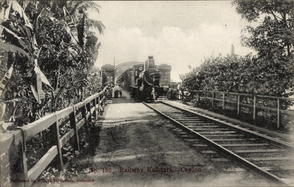 Ak Ceylon Sri Lanka, Eisenbahn, Lokomotive