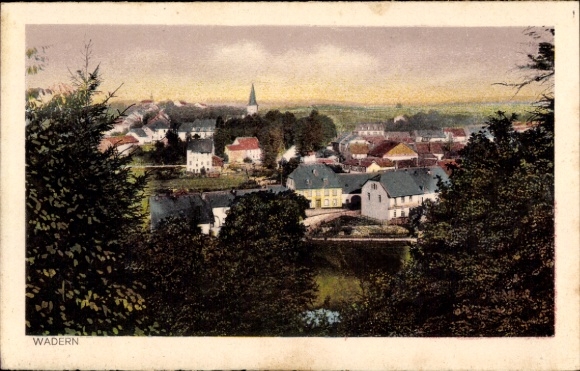 Postcard Wadern in Saarland, Panorama