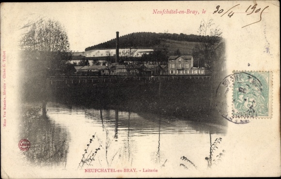 Ansichtkaart Neufchatel en Bray Seine Maritime, Laiterie