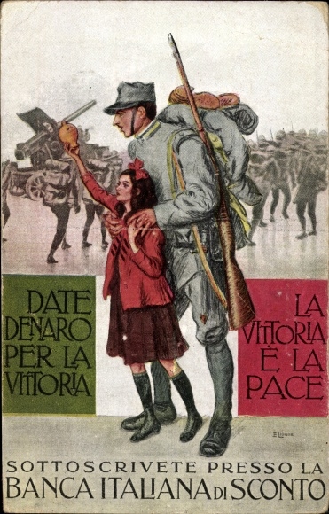 Artist PC Italy, Banca Italiana di Sconto, War Loan, La Vittoria e la Pace