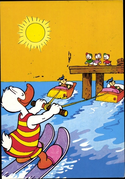 Artist PC Disney, Donald Duck, Water Ski, Huey, Trick, Track