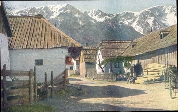 PC Schneebergdörfl Lower Austria, village motif