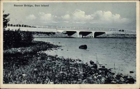 Postcard Boa Island Northern Ireland, Roscor Bridge