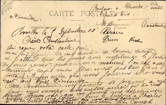 Postcard Bourgtheroulde Eure, Avenue de la Gare