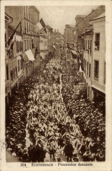 PC Echternach Luxembourg, dance procession