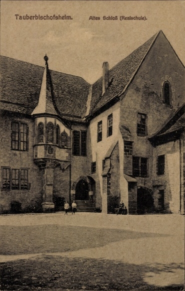 Postcard Tauberbischofsheim in Baden, Old Castle