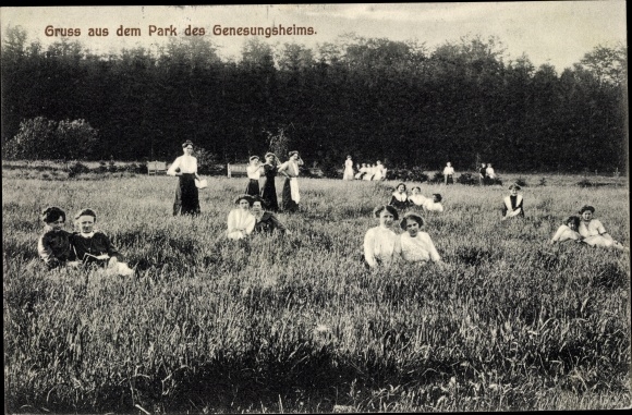Ak Schwarzenbek in Lauenburg, park van het herstellingsoord