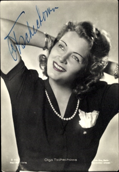 Ak Schauspielerin Olga Tschechowa, Portrait