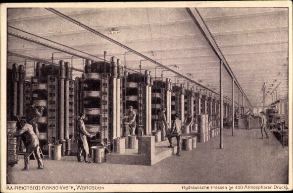 PC Hamburg Wandsbek, Reichardt cocoa plant, hydraulic presses