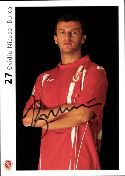 Autogrammkarte Fußballer Ovidiu-Nicusor Burca, Energie Cottbus, Autogramm