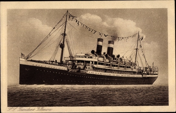 Ak stoomschip SS President Fillmore, American President Lines
