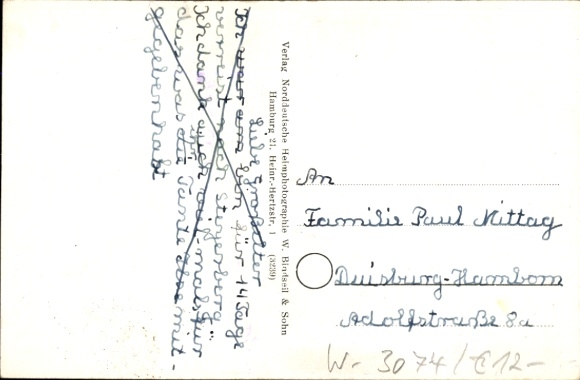 Postcard Steyerberg Lower Saxony, Langestraße
