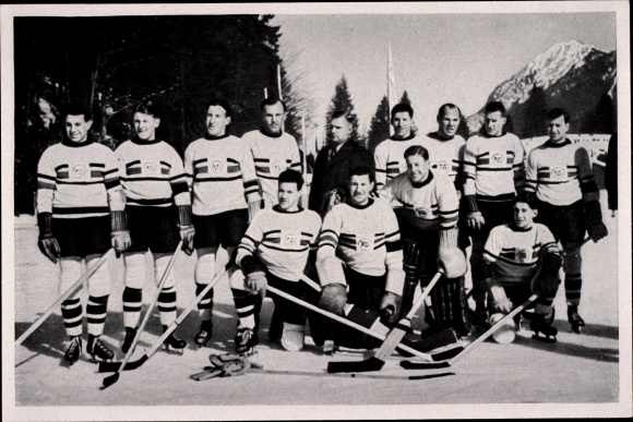 Collection picture Olympia 1936, British ice hockey team