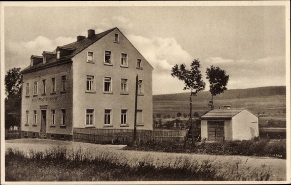 Postcard Crottendorf in the Erzgebirge, Hotel prince BIsmarck