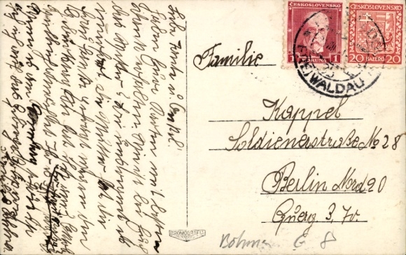Photo Postcard Jeseník Frývaldov Freiwaldau Region Olomouc, barracks