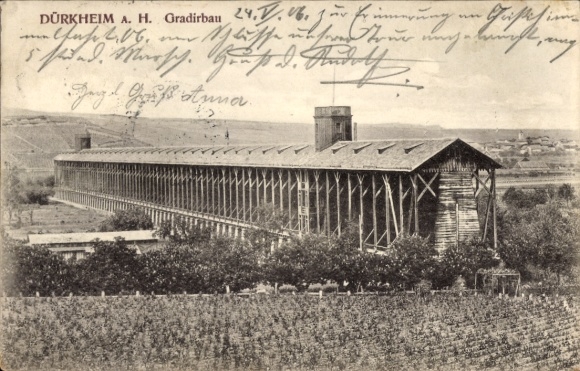 Ak Bad Dürkheim an der Weinstraße Pfalz, Gradirbau, Erinnerungsstück, Landschaft, Gebäude