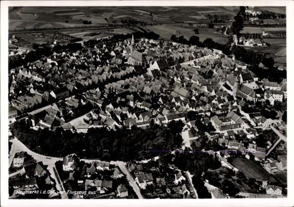 Ak Neumarkt in der Oberpfalz, Fliegeraufnahme