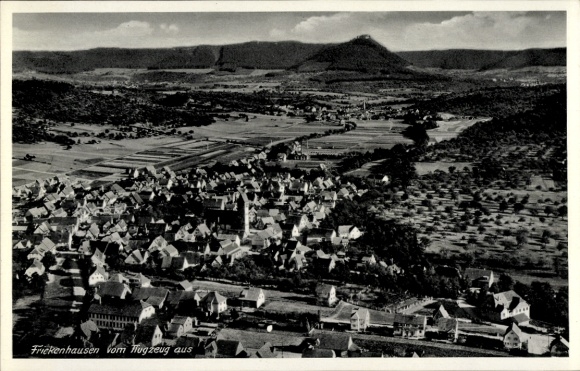 Ak Frickenhausen am Neckar Württemberg, Panoramablick auf  Landschaft, Häuser