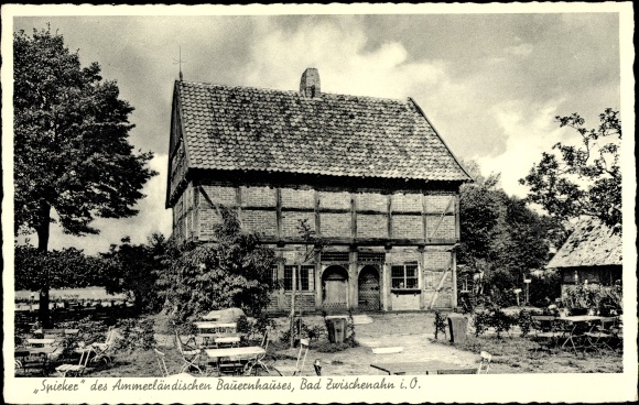 Postcard Bad Zwischenahn in Oldenburg, Spiekerwirtschaft, Ammerland farmhouse