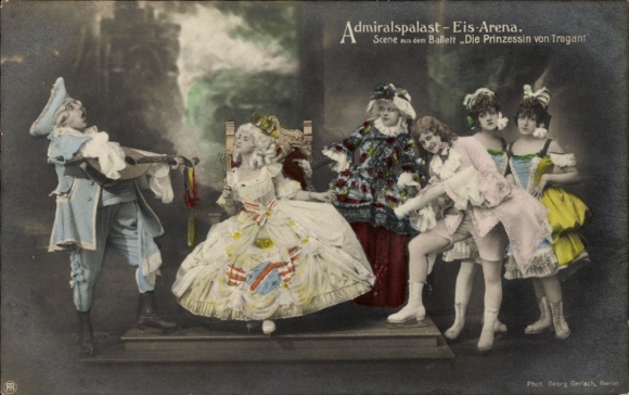 Ak Berlin Mitte, Admiralspalast, Friedrichstraße, Szene aus dem Ballett Die Prinzessin von Tragant