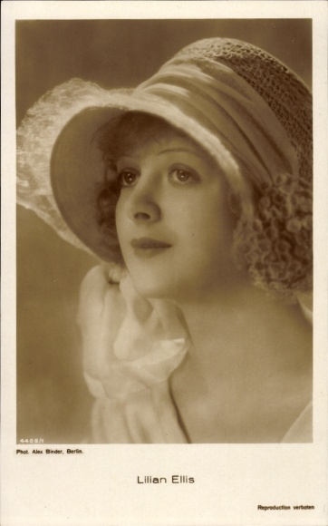 Postcard Dancer and Actress Lilian Ellis, portrait