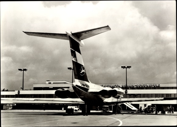 PC Schönefeld near Berlin, Interflug, German passenger plane, Ilyushin IL 62, airport