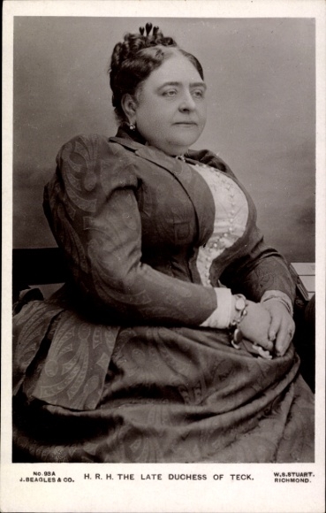 Ak Princess Mary Adelaide of Cambridge, Duchess of Teck, Portrait