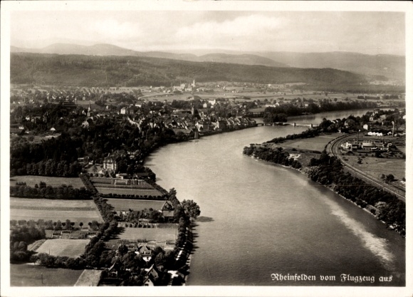 Ak Rheinfelden in Baden, Luftaufnahme