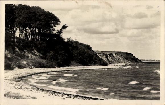 Photo Postcard Oldenburg in Holstein, landscape view, Hohes Ufer, beach area