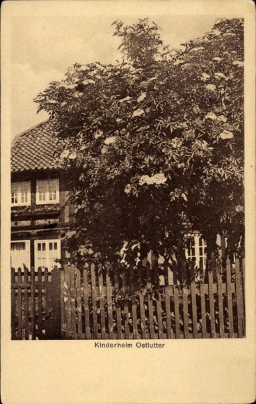 Postcard Ostlutter Lutter am Barenberge Harzvorland, Children's Home