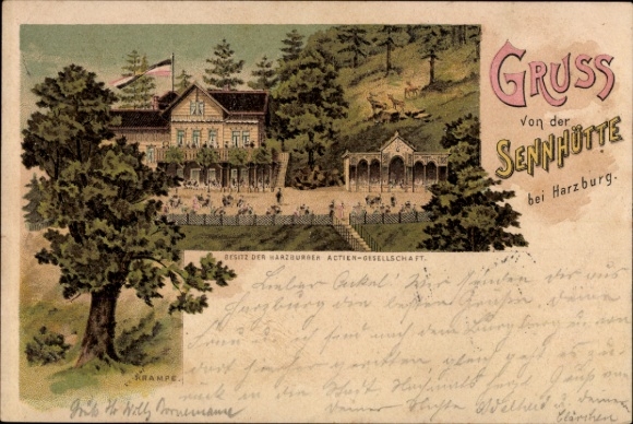 Litho Bad Harzburg am Harz, Sennhütte